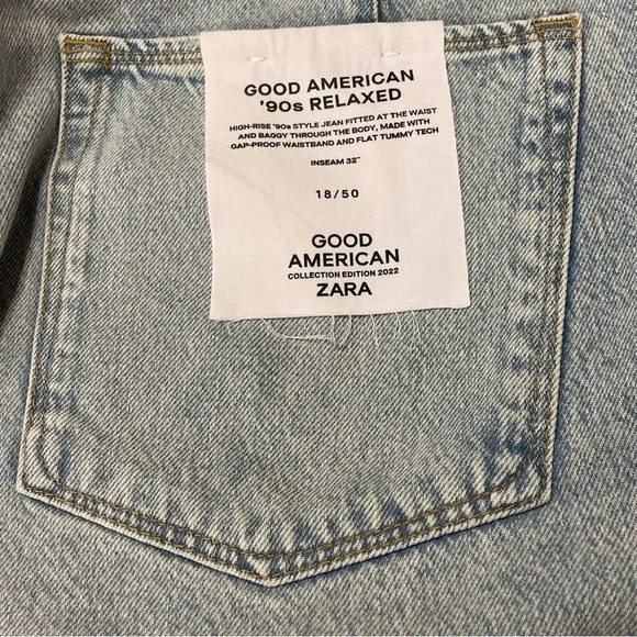 GOOD AMERICAN x ZARA ZW 90’s Relaxed Jeans - Picture 8 of 8